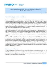 Laboratory Guidelines for the Detection and Diagnosis of Usutu Virus Infection