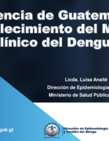 Experiencia de Guatemala en el fortalecimiento del manejo clínico del dengue