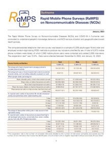 Factsheet of the RaMPS in Suriname, 2023