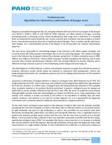 Technical note Algorithm for laboratory confirmation of dengue cases