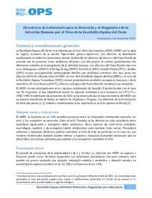 Directrices de Laboratorio para la Detección y el Diagnóstico de la Infección Humana por el Virus de la Encefalitis Equina del O