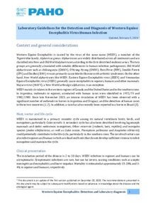 Laboratory Guidelines for the Detection and Diagnosis of Western Equine Encephalitis Virus Human Infection