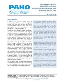 Informative Note: Antimicrobial-resistant Campylobacter infection in men who have sex with men