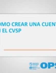 ¿Cómo crear una cuenta en el CVSP?