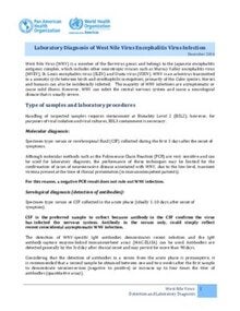 laboratory diagnosis of west nile virus encephalitis virus infection