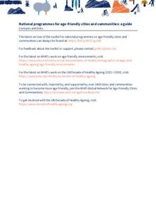Contacts and links. National programmes for age-friendly cities and communities: a guide. 
