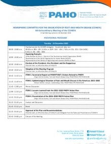 Agenda 4th Extraordinary Meeting of COHEFA