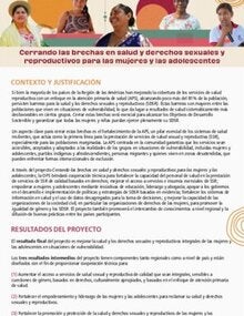 Hoja de resumen del proyecto C-Gaps con información clave sobre el proyecto.