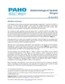 25 June 2019: Dengue - Epidemiological Update