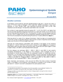 25 June 2019: Dengue - Epidemiological Update