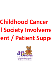 Childhood Cancer Civil Society Involvement Parent / Patient Support .- Mr Noel Joseph