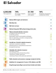 El Salvador  - NCDs Progress Monitor 2020 country profile
