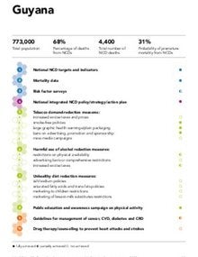  Guyana - NCDs Progress Monitor 2020 country profile