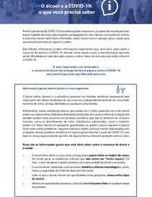 O álcool e a COVID-19: o que você precisa saber