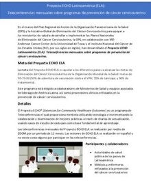 Nota conceptual. Proyecto ECHO ELA