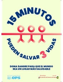 Afiche Día Mundial del Donante de Sangre