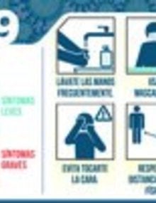 Manta cruza calle - Síntomas COVID-19