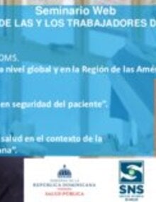 Compilación de presentaciones del seminario web Seguridad de las y los trabajadores de la salud.