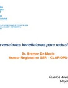 Intervenciones beneficiosas para reducir cesáreas