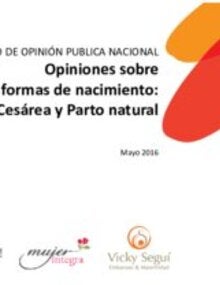 Resultados de la encuesta para indagar “La visión de la población” sobre la operación cesárea