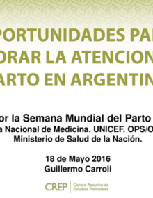 Oportunidades para mejorar la atención del parto en Argentina