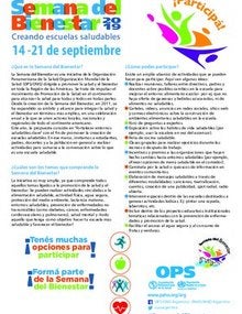 Afiche - Semana de bienestar 2019 