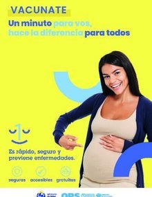 Afiche 2: VACUNATE: Un minuto para vos, hace la diferencia para todos