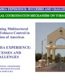 The Gambia Experience: Successes and Challenges in Strengthening Multisectoral Action for Tobacco Control in the Region of Ameri