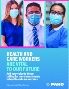 Poster.  Year of Health and Care Workers 2021 