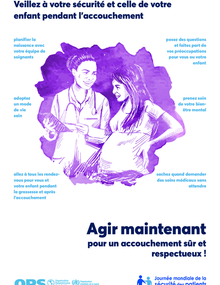 Día Mundial de la Seguridad del Paciente (3 afiches en francés)