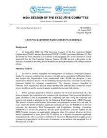 CE169-INF-1-e-paho-governance-reform