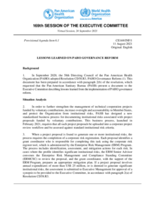 CE169-INF-1-e-paho-governance-reform