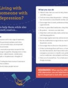 If you are living with someone with depression