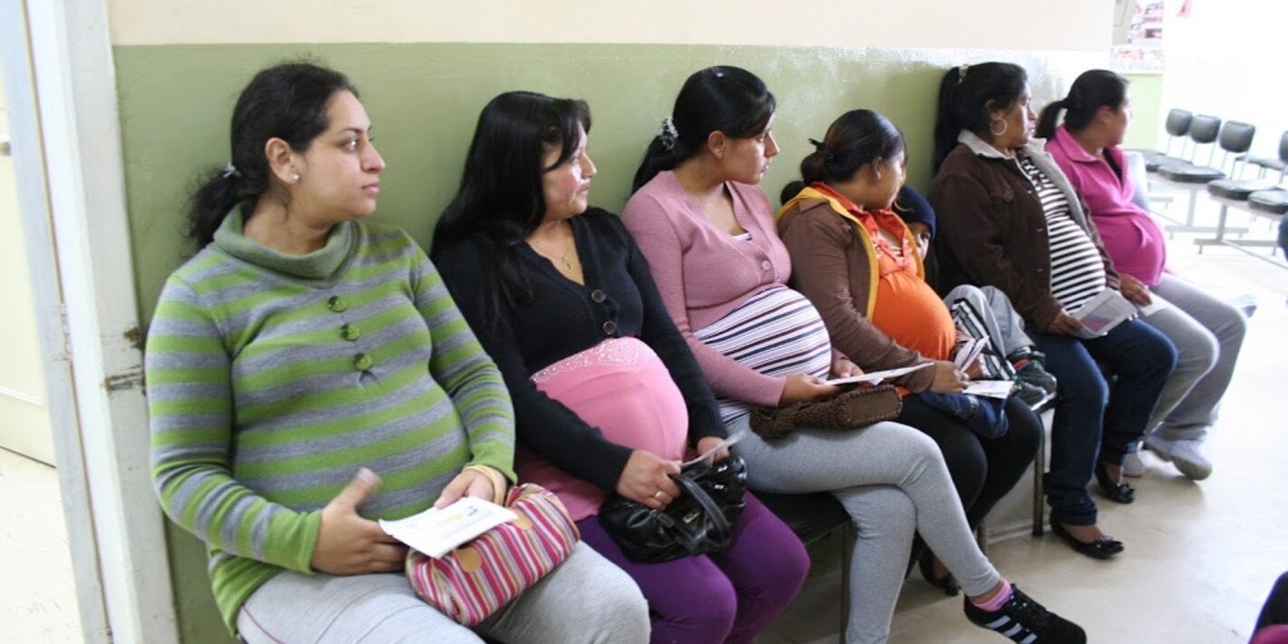pregnant women await their appointment