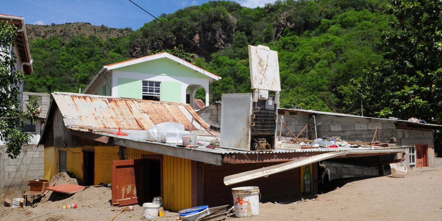 house destroyed by hurricane