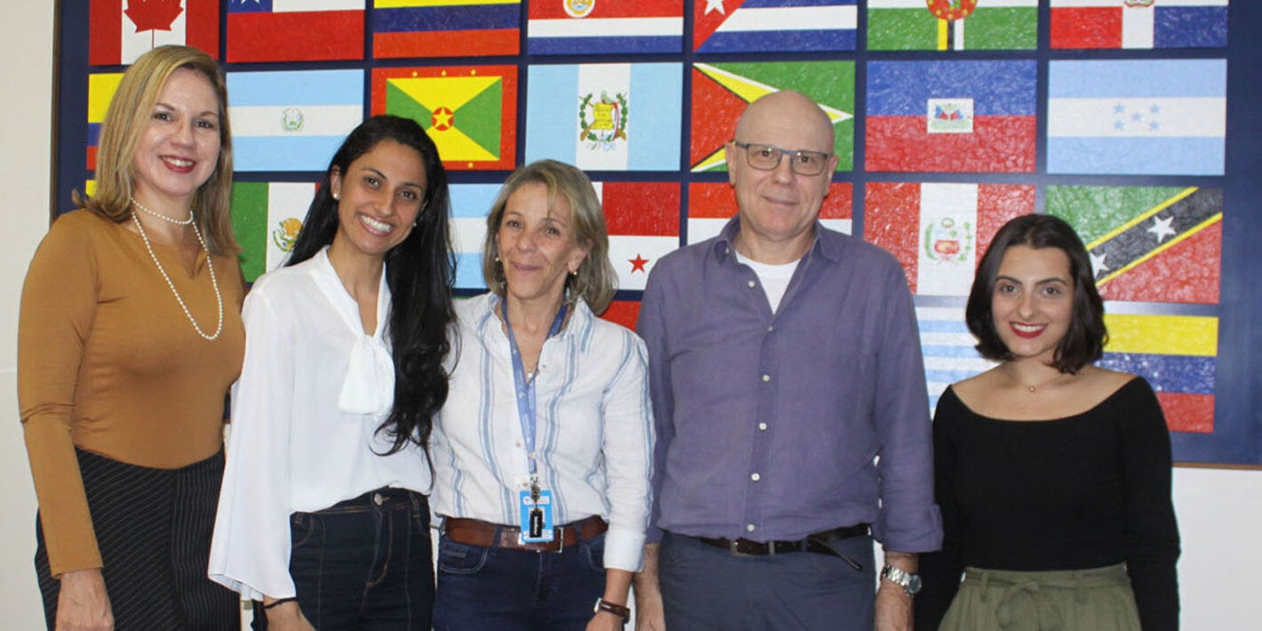 Visita de la Dra. Maria Cristina Soares Guimarães y de Mónica García