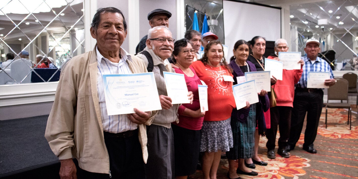 Don Manuel and other senior citizens