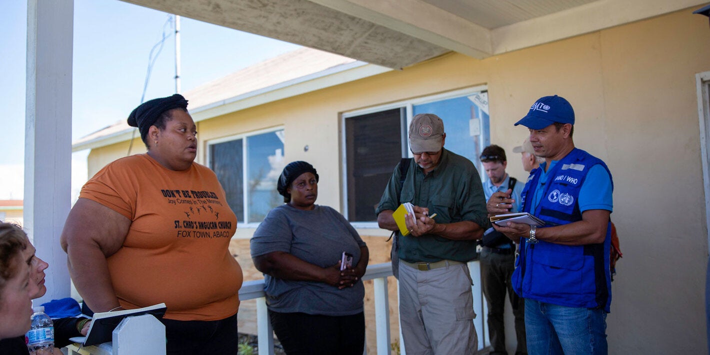 PAHO supports Bahama's victims