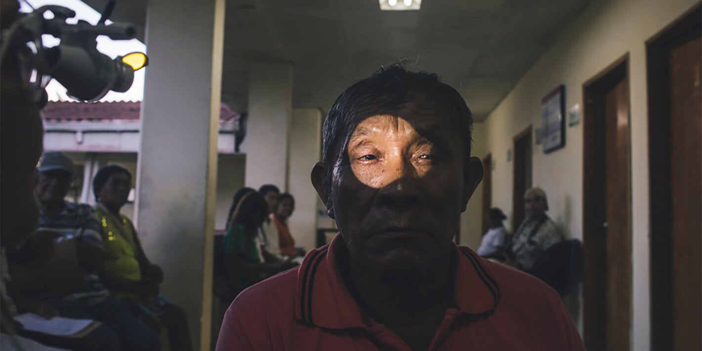 Trachoma patient