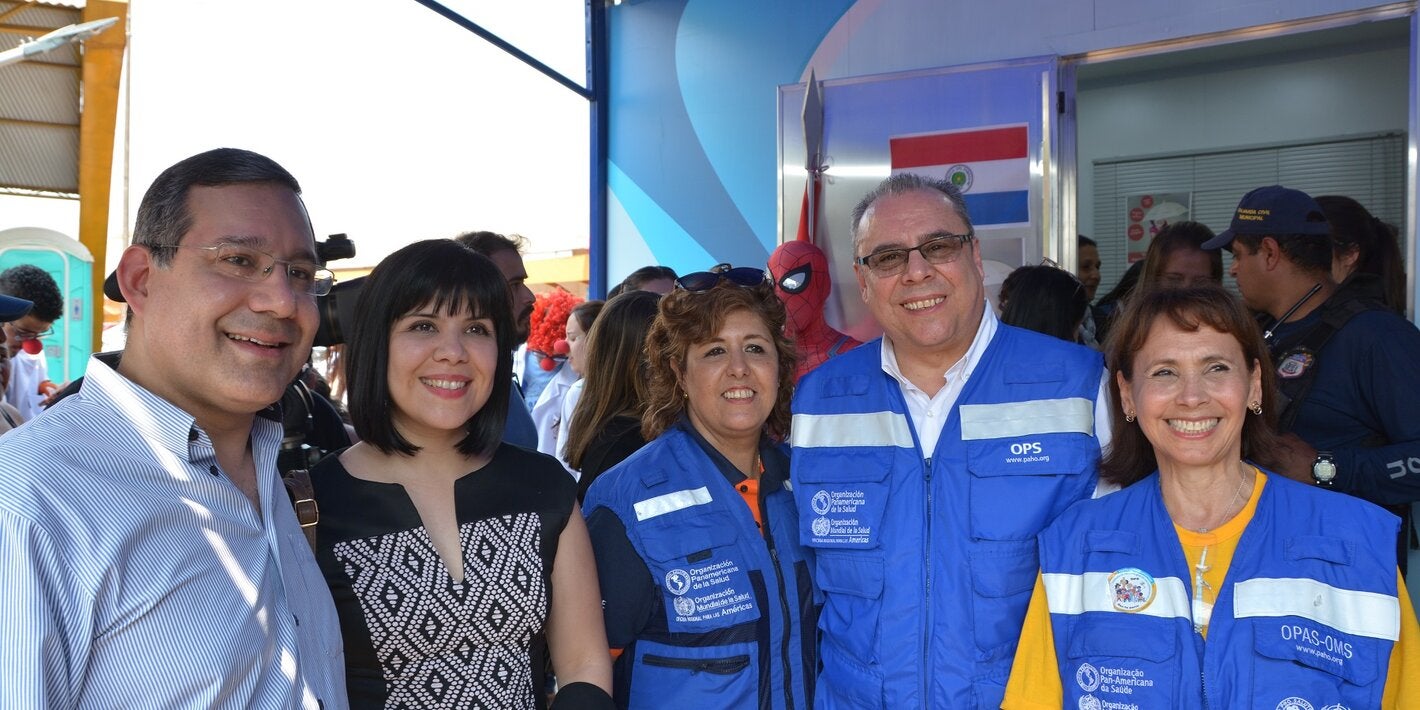 PAHO staff Brazil/Paraguay border