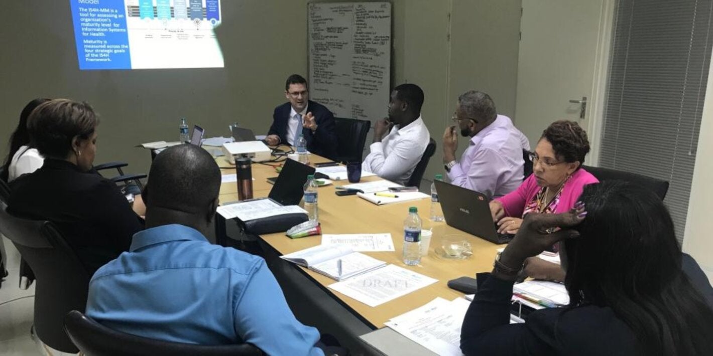 One of the meetings in Curaçao.