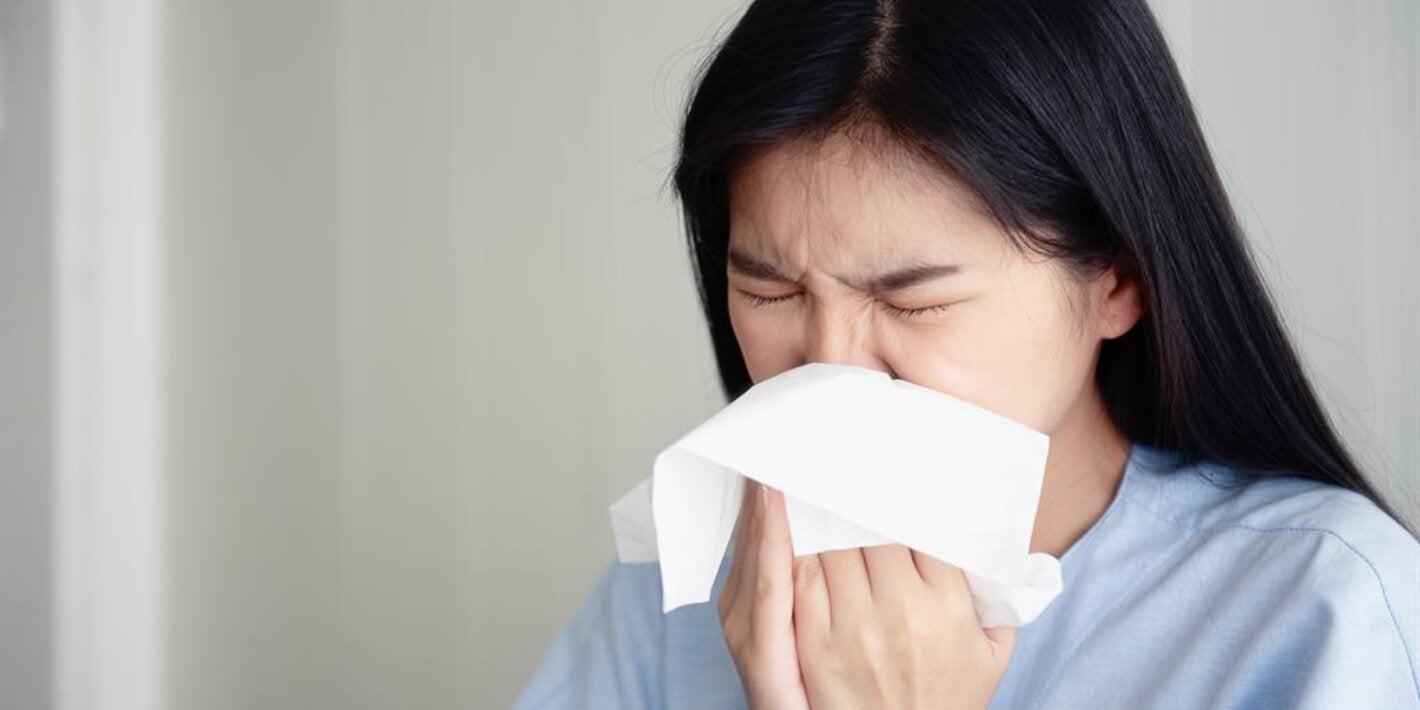 Woman with congestion