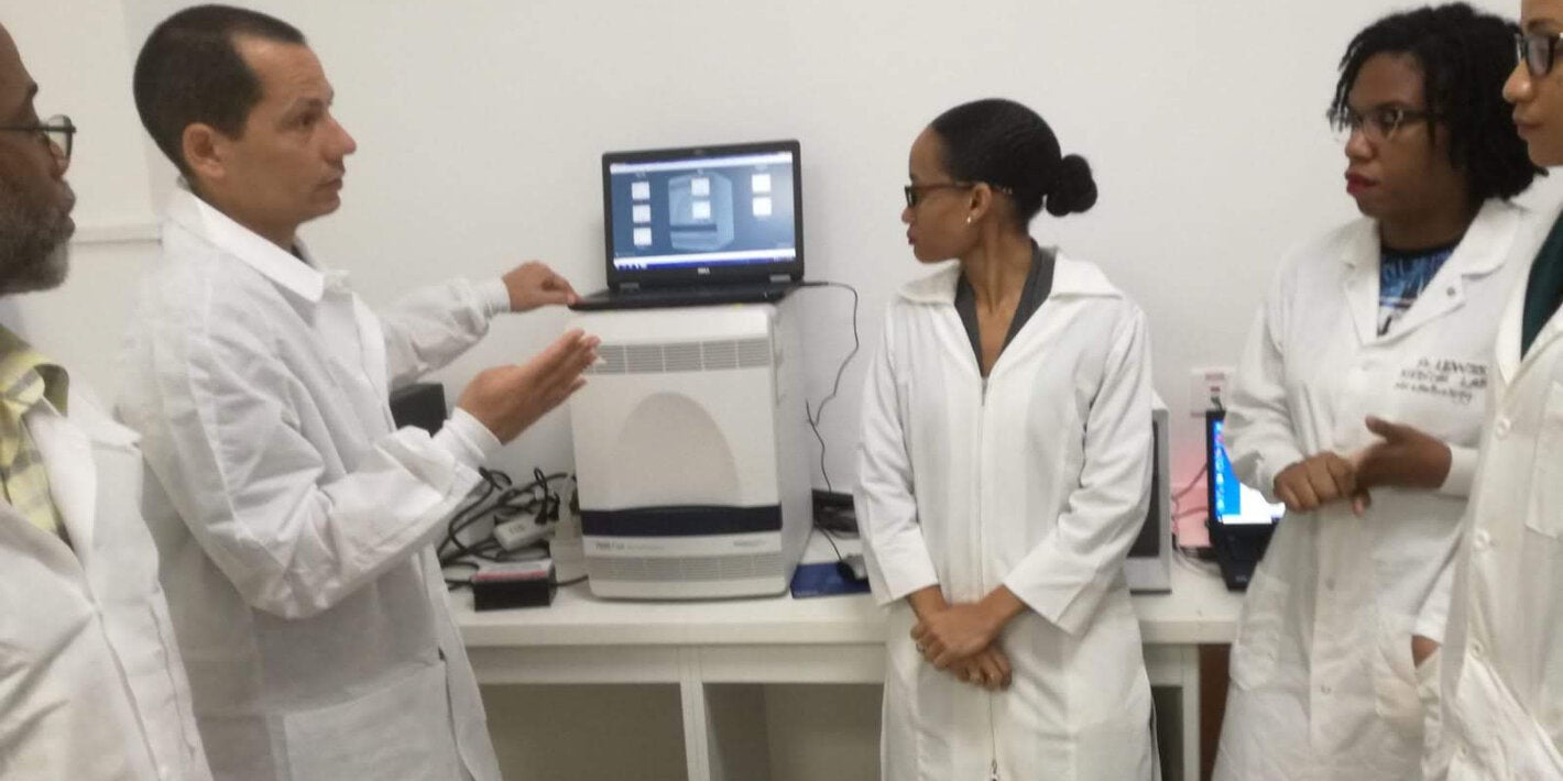 Preparing Dominica's labs for testing of COVID-19