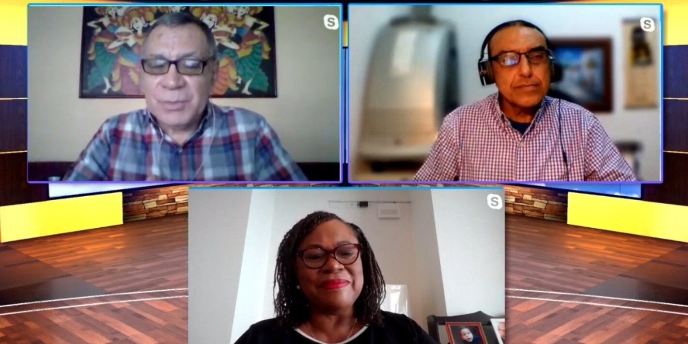 Dr Noreen Jack with Love FM Hosts