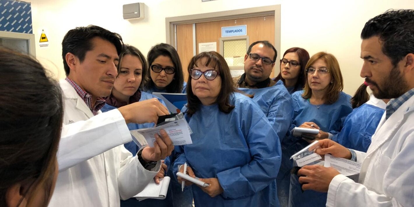 La Licda. Miriam Barrera fue la delegada del Ministerio de Salud Pública y Asistencia Social de Guatemala para ser capacitada en diagnóstico de COVID-19