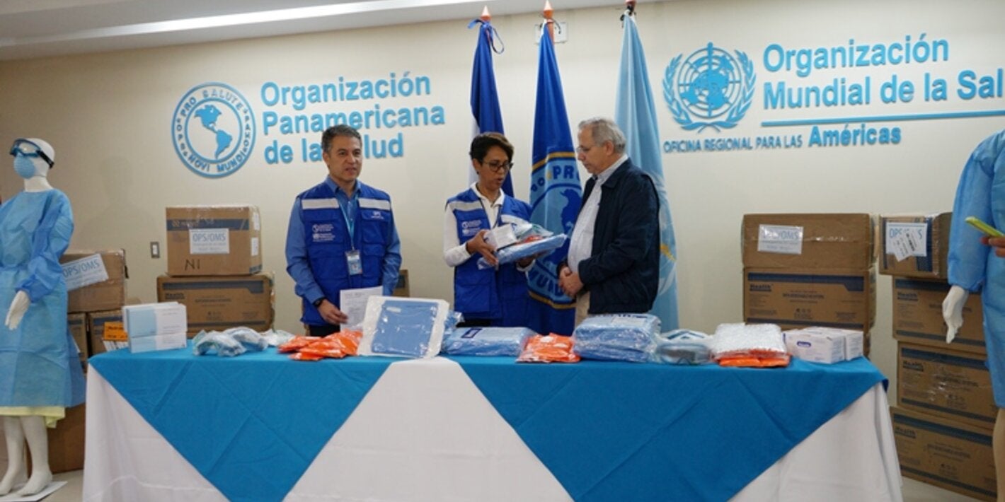 La Representación de OPS en Nicaragua entregó al Ministerio de Salud, equipos de protección personal (EPP) y pruebas para coronavirus