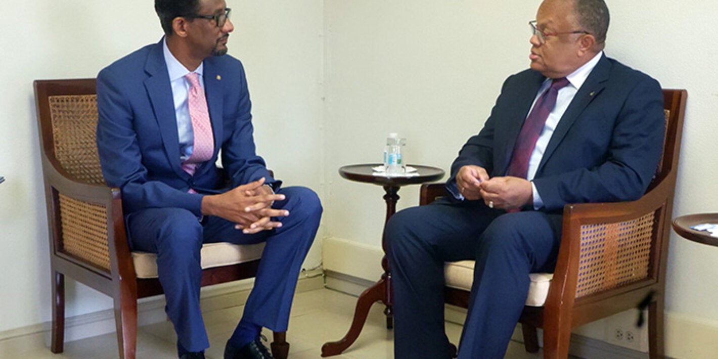 PWR-ECC Presents Credentials to Minister of Foreign Affairs in Barbados