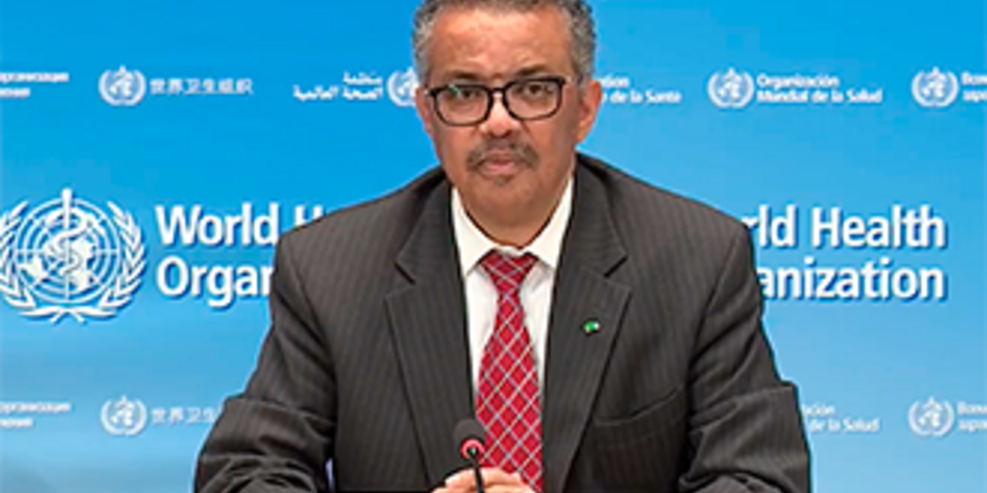 Dr. Tedros, Director OMS