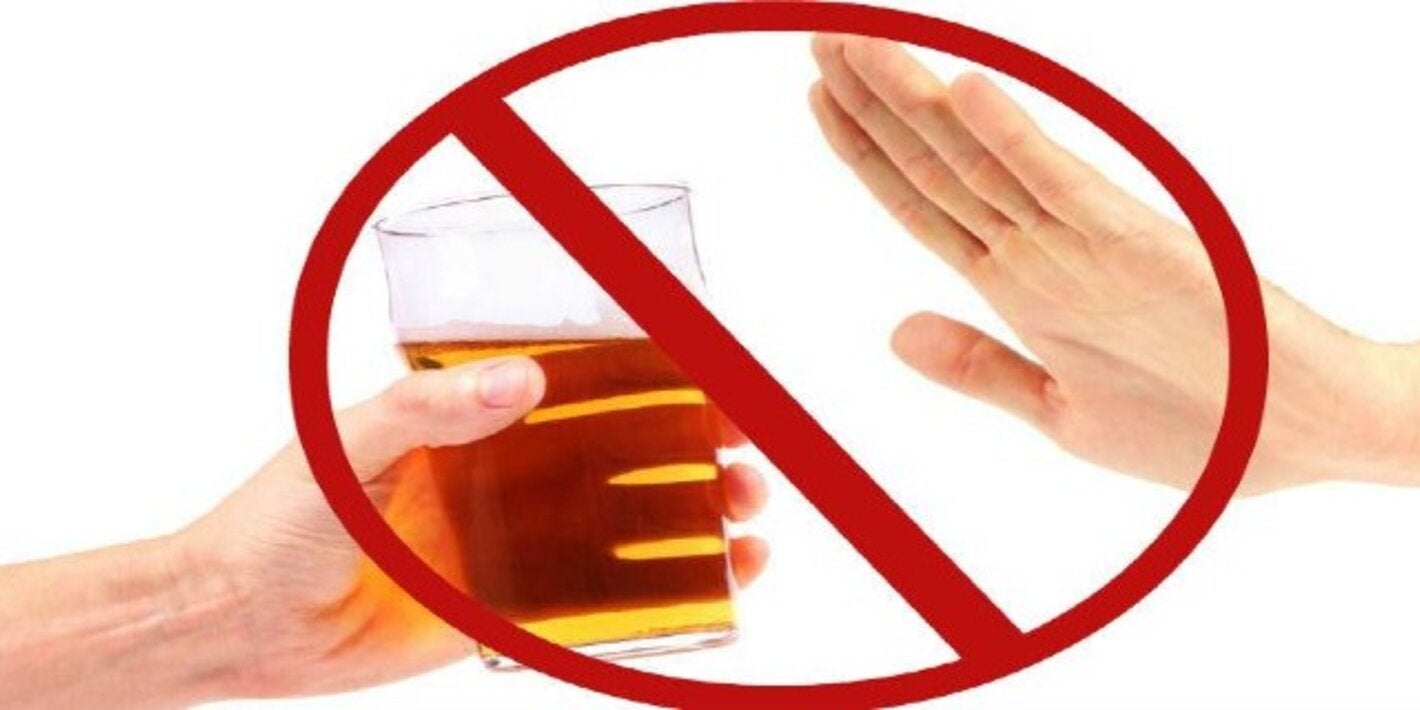 No al alcohol
