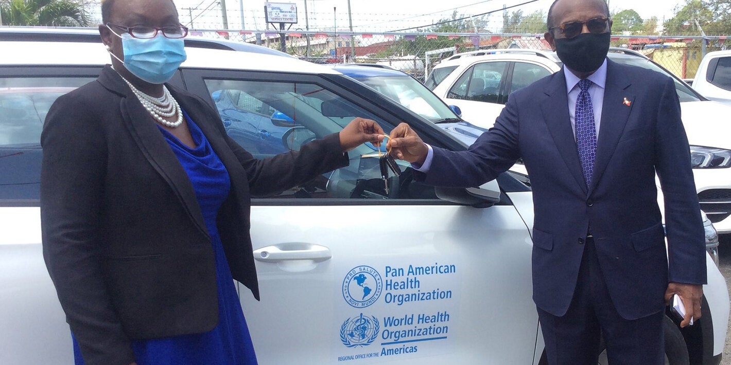 PAHO donation of vehicle to Antigua and Barbuda